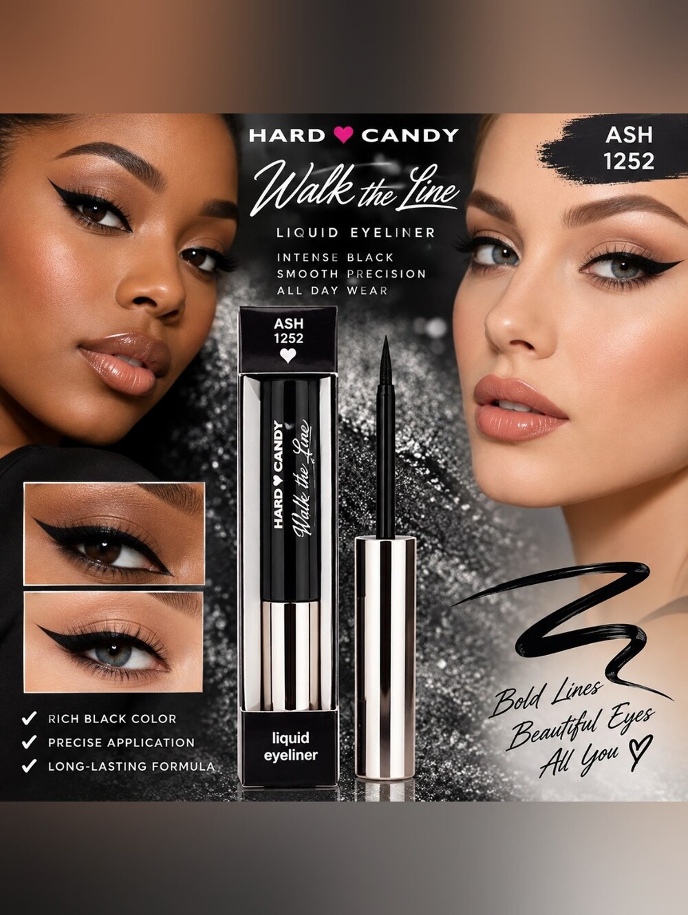 Hard Candy Walk the Line Liquid Eyeliner - Ash